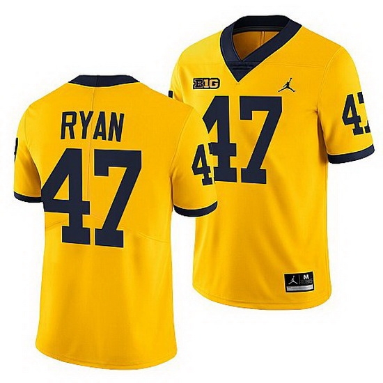 Michigan Wolverines Jake Ryan Maize Nfl Alumni Men Jersey Michigan Wolverines Jake Ryan Maize Nfl Alumni Men Jersey