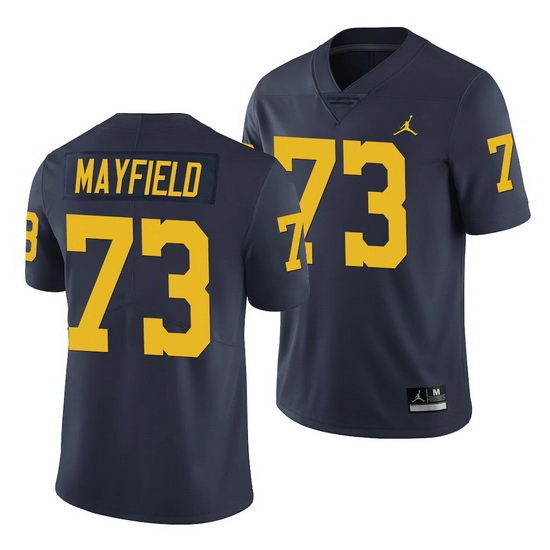 Michigan Wolverines Jalen Mayfield Navy Limited College Football Jersey Michigan Wolverines Jalen Mayfield Navy Limited College Football Jersey