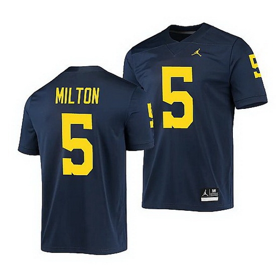 Michigan Wolverines Joe Milton Navy Game Men'S Jersey Michigan Wolverines Joe Milton Navy Game Men'S Jersey