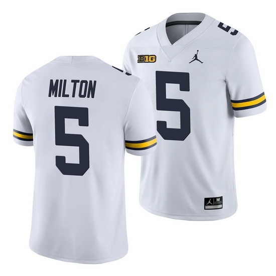 Michigan Wolverines Joe Milton White College Football Men'S Jersey Michigan Wolverines Joe Milton White College Football Men'S Jersey