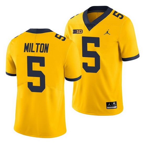 Michigan Wolverines Joe Milton Yellow Game Men'S Jersey Michigan Wolverines Joe Milton Yellow Game Men'S Jersey