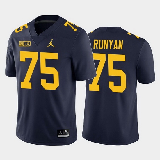 Michigan Wolverines Jon Runyan Navy Home Men'S Jersey Michigan Wolverines Jon Runyan Navy Home Men'S Jersey