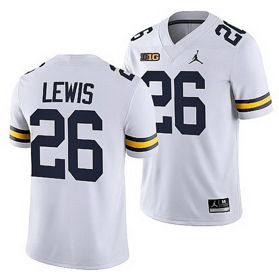 Michigan Wolverines Jourdan Lewis White Nfl Alumni Men Jersey Michigan Wolverines Jourdan Lewis White Nfl Alumni Men Jersey
