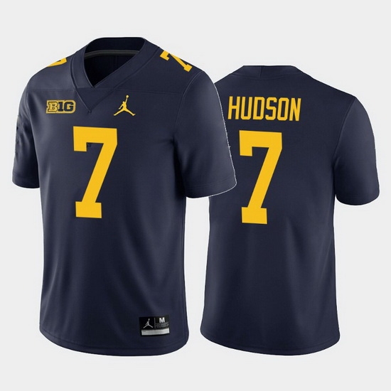 Michigan Wolverines Khaleke Hudson Navy Home Men'S Jersey Michigan Wolverines Khaleke Hudson Navy Home Men'S Jersey