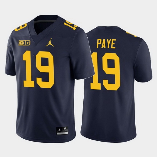 Michigan Wolverines Kwity Paye Navy Home Men'S Jersey Michigan Wolverines Kwity Paye Navy Home Men'S Jersey