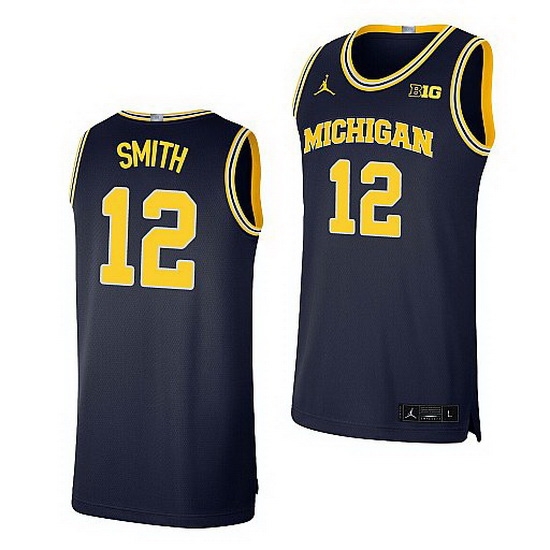 Michigan Wolverines Mike Smith Navy Limited Basketball Jersey Michigan Wolverines Mike Smith Navy Limited Basketball Jersey