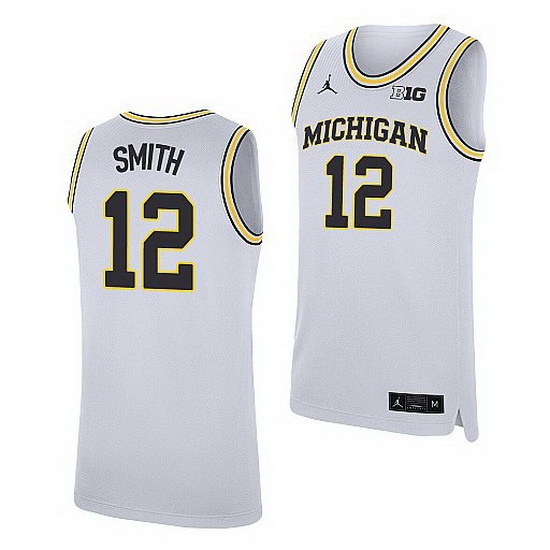 Michigan Wolverines Mike Smith White Replica Jersey Michigan Wolverines Mike Smith White Replica Jersey