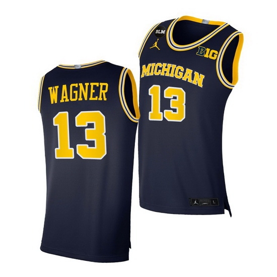 Michigan Wolverines Moritz Wagner Navy Blm Social Justice Jersey Michigan Wolverines Moritz Wagner Navy Blm Social Justice Jersey