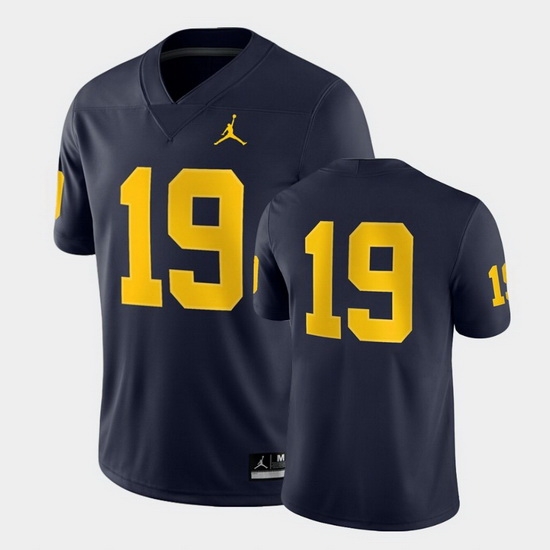 Michigan Wolverines Navy Game Men'S Jersey (1) Michigan Wolverines Navy Game Men'S Jersey (1)