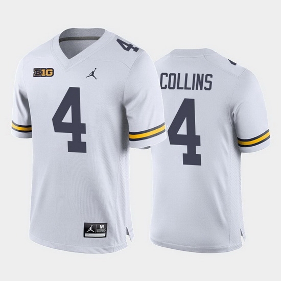 Michigan Wolverines Nico Collins White Away Men'S Jersey Michigan Wolverines Nico Collins White Away Men'S Jersey