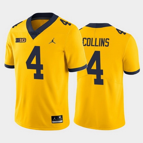 Michigan Wolverines Nico Collins Yellow Alternate Men'S Jersey Michigan Wolverines Nico Collins Yellow Alternate Men'S Jersey