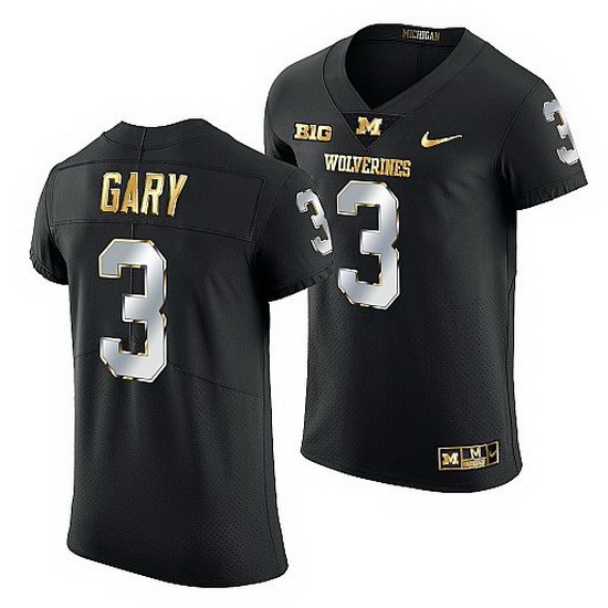 Michigan Wolverines Rashan Gary Golden Edition Nfl Alumni Black Jersey Michigan Wolverines Rashan Gary Golden Edition Nfl Alumni Black Jersey