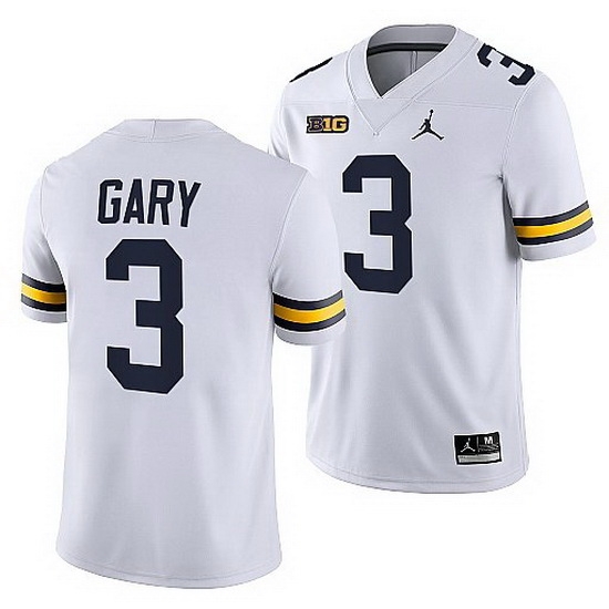 Michigan Wolverines Rashan Gary White Nfl Alumni Men Jersey Michigan Wolverines Rashan Gary White Nfl Alumni Men Jersey