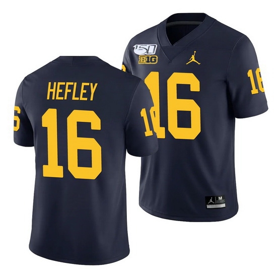 Michigan Wolverines Ren Hefley Navy College Football Men'S Jersey Michigan Wolverines Ren Hefley Navy College Football Men'S Jersey