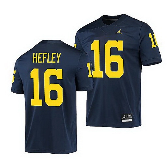Michigan Wolverines Ren Hefley Navy Game Men'S Jersey Michigan Wolverines Ren Hefley Navy Game Men'S Jersey