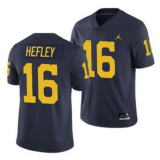 Michigan Wolverines Ren Hefley Navy Limited Men'S Jersey Michigan Wolverines Ren Hefley Navy Limited Men'S Jersey