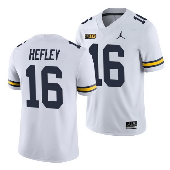 Michigan Wolverines Ren Hefley White College Football Men'S Jersey Michigan Wolverines Ren Hefley White College Football Men'S Jersey