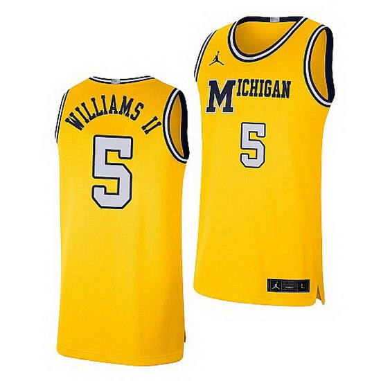 Michigan Wolverines Terrance Williams Ii Maize Retro Limited Basketball Jersey Michigan Wolverines Terrance Williams Ii Maize Retro Limited Basketball Jersey