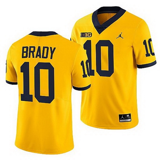 Michigan Wolverines Tom Brady Maize Nfl Alumni Mvp Men Jersey Michigan Wolverines Tom Brady Maize Nfl Alumni Mvp Men Jersey