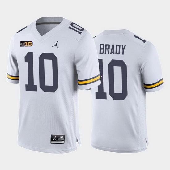 Michigan Wolverines Tom Brady White Away Men'S Jersey Michigan Wolverines Tom Brady White Away Men'S Jersey