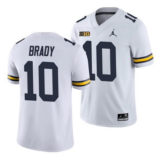 Michigan Wolverines Tom Brady White College Football Men'S Jersey Michigan Wolverines Tom Brady White College Football Men'S Jersey