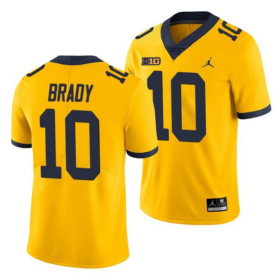 Michigan Wolverines Tom Brady Yellow Game Men'S Jersey Michigan Wolverines Tom Brady Yellow Game Men'S Jersey