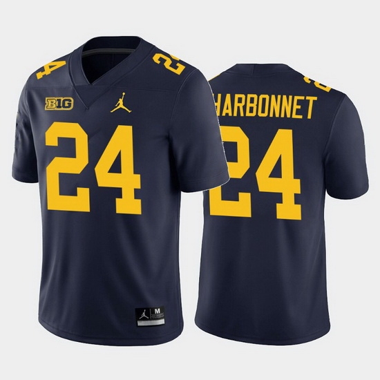 Michigan Wolverines Zach Charbonnet Navy Home Men'S Jersey Michigan Wolverines Zach Charbonnet Navy Home Men'S Jersey