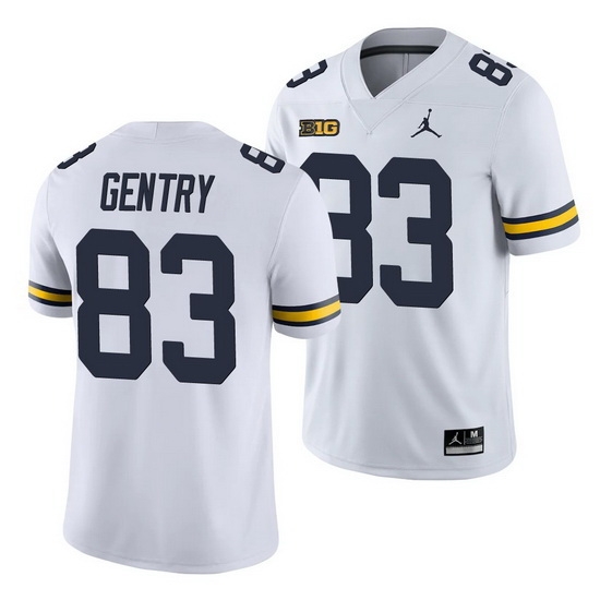Michigan Wolverines Zach Gentry White College Football Men'S Jersey Michigan Wolverines Zach Gentry White College Football Men'S Jersey