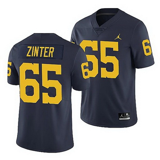 Michigan Wolverines Zak Zinter Navy Limited Men'S Jersey Michigan Wolverines Zak Zinter Navy Limited Men'S Jersey