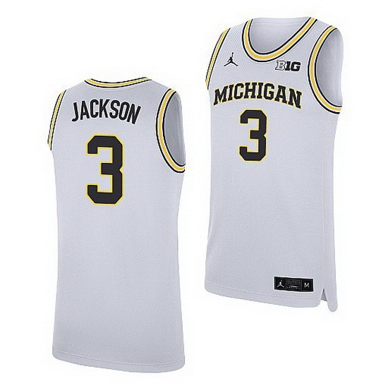 Michigan Wolverines Zeb Jackson White Replica Jersey Michigan Wolverines Zeb Jackson White Replica Jersey