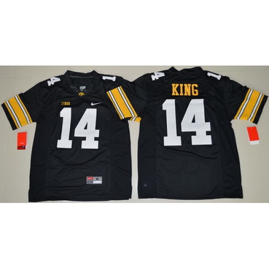 Iowa Hawkeyes 14 Desmond King Black College Football Jersey Iowa Hawkeyes 14 Desmond King Black College Football Jersey