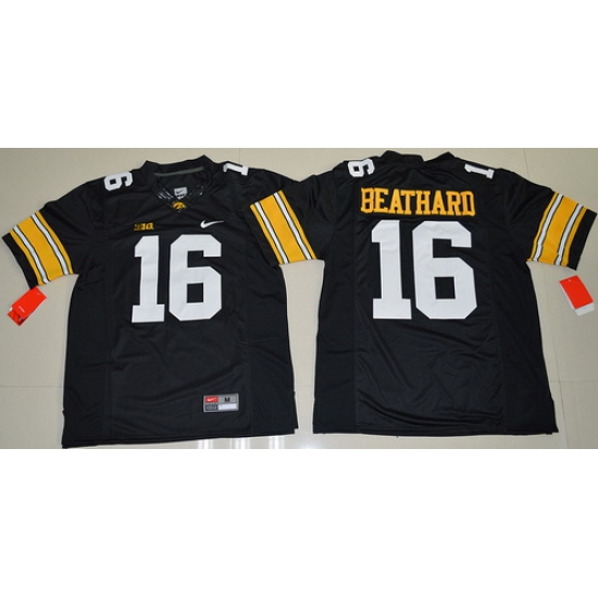 Iowa Hawkeyes 16 C J Beathard Black College Football Jersey Iowa Hawkeyes 16 C J Beathard Black College Football Jersey