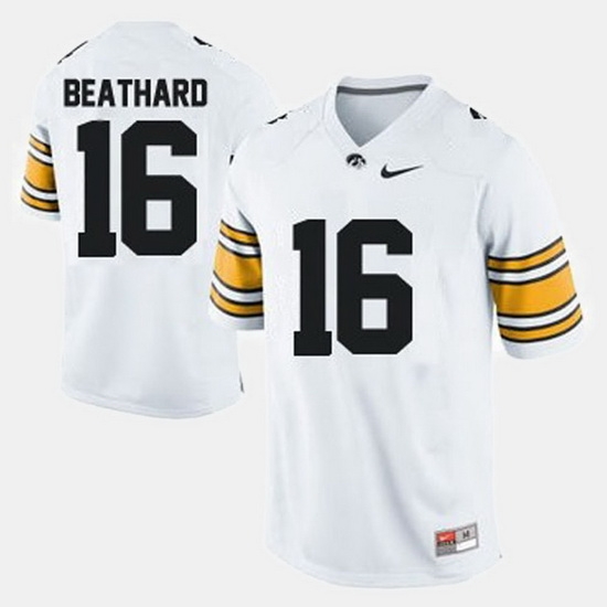 Iowa Hawkeyes C.J. Beathard College Football White Jersey Iowa Hawkeyes C.J. Beathard College Football White Jersey