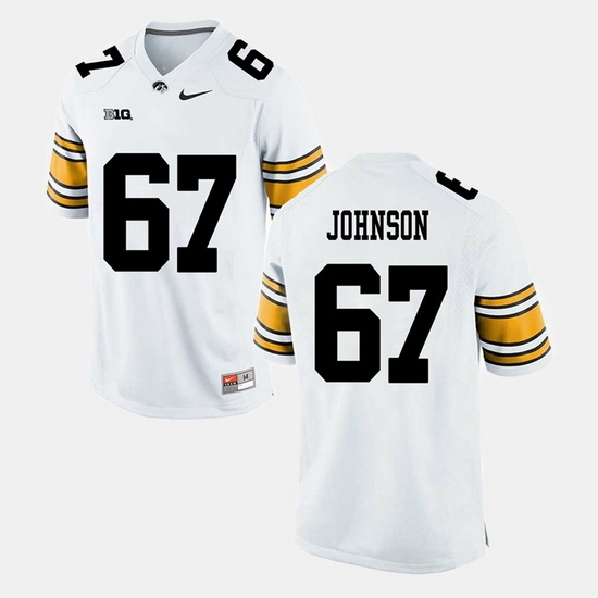 Jaleel Johnson White Iowa Hawkeyes Alumni Football Game Jersey Jaleel Johnson White Iowa Hawkeyes Alumni Football Game Jersey