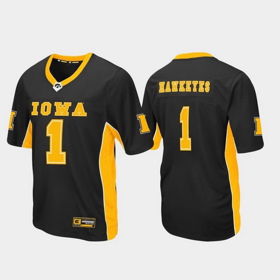 Men Iowa Hawkeyes 1 Black Max Power Football Jersey Men Iowa Hawkeyes 1 Black Max Power Football Jersey