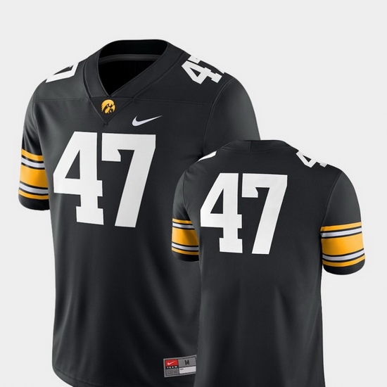 Men Iowa Hawkeyes 47 Black College Football 2018 Game Jersey Men Iowa Hawkeyes 47 Black College Football 2018 Game Jersey