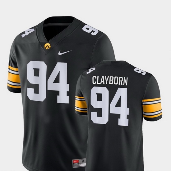 Men Iowa Hawkeyes Adrian Clayborn 94 Black Game College Football Jersey Men Iowa Hawkeyes Adrian Clayborn 94 Black Game College Football Jersey