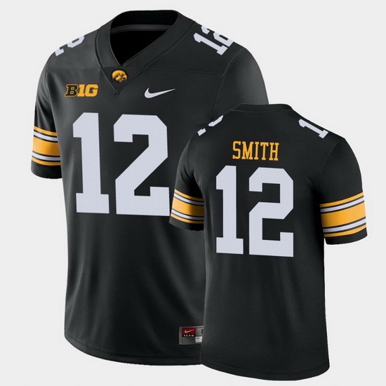 Men Iowa Hawkeyes Brandon Smith Game Black College Football Jersey Men Iowa Hawkeyes Brandon Smith Game Black College Football Jersey