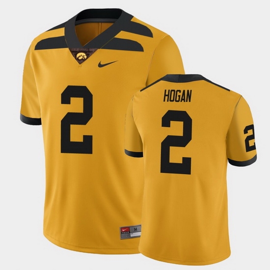 Men Iowa Hawkeyes Deuce Hogan College Football Gold Alternate Game Jersey Men Iowa Hawkeyes Deuce Hogan College Football Gold Alternate Game Jersey
