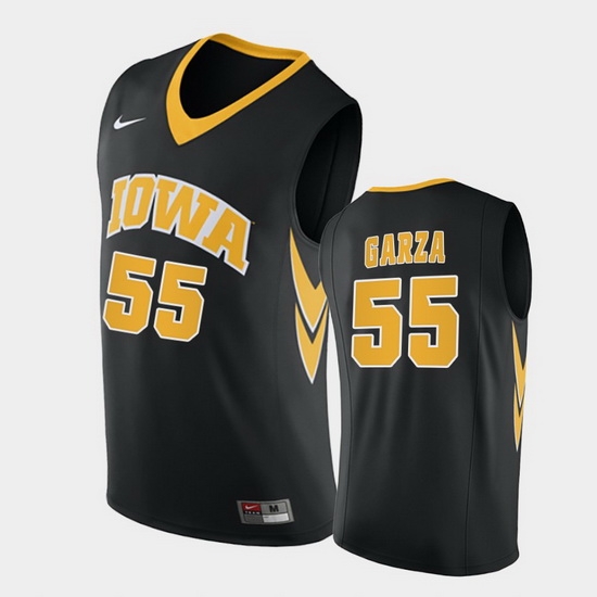 Men Iowa Hawkeyes Luka Garza Replica Black College Basketball Jersey Men Iowa Hawkeyes Luka Garza Replica Black College Basketball Jersey