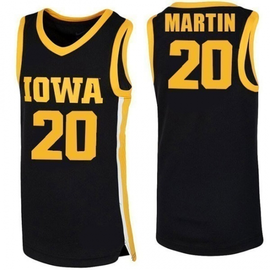 Men Iowa Hawkeyes Martin #20 Black Jersey Men Iowa Hawkeyes Martin #20 Black Jersey