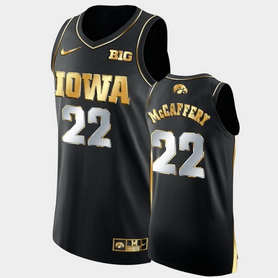 Men Iowa Hawkeyes Patrick Mccaffery Golden Edition Black Authentic Limited Jersey Men Iowa Hawkeyes Patrick Mccaffery Golden Edition Black Authentic Limited Jersey