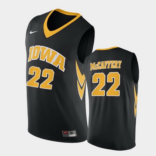 Men Iowa Hawkeyes Patrick Mccaffery Replica Black College Basketball Jersey Men Iowa Hawkeyes Patrick Mccaffery Replica Black College Basketball Jersey