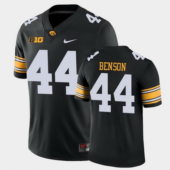 Men Iowa Hawkeyes Seth Benson Game Black College Football Jersey Men Iowa Hawkeyes Seth Benson Game Black College Football Jersey