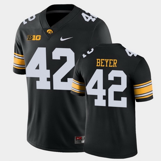 Men Iowa Hawkeyes Shaun Beyer Game Black College Football Jersey Men Iowa Hawkeyes Shaun Beyer Game Black College Football Jersey