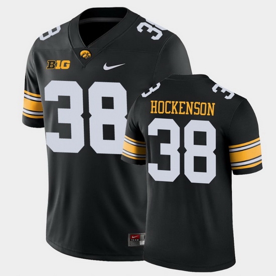 Men Iowa Hawkeyes T.J. Hockenson Game Black College Football Jersey Men Iowa Hawkeyes T.J. Hockenson Game Black College Football Jersey