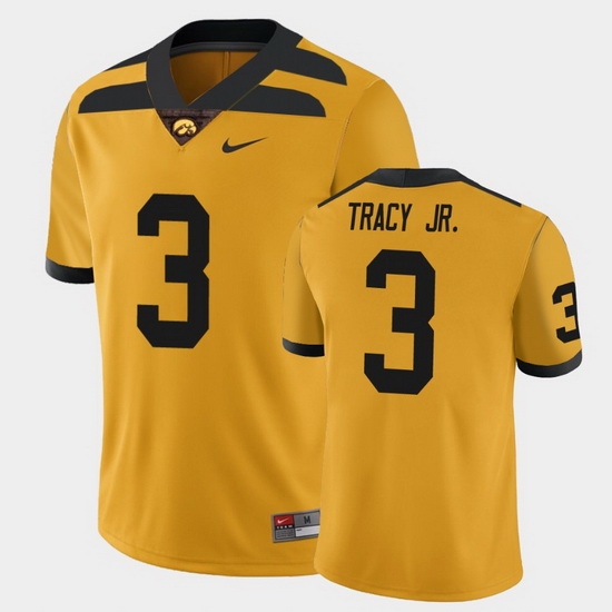 Men Iowa Hawkeyes Tyrone Tracy Jr. College Football Gold Alternate Game Jersey Men Iowa Hawkeyes Tyrone Tracy Jr. College Football Gold Alternate Game Jersey