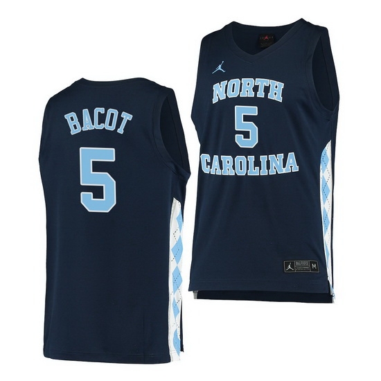 North Carolina Tar Heels Armando Bacot Navy Alternate Men Jersey North Carolina Tar Heels Armando Bacot Navy Alternate Men Jersey