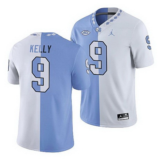 North Carolina Tar Heels Cam'Ron Kelly College Football White Blue Split Edition Game Jersey North Carolina Tar Heels Cam'Ron Kelly College Football White Blue Split Edition Game Jersey