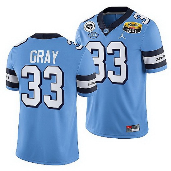 North Carolina Tar Heels Cedric Gray Blue 2021 Duke'S Mayo Bowl Cfp Jersey North Carolina Tar Heels Cedric Gray Blue 2021 Duke'S Mayo Bowl Cfp Jersey